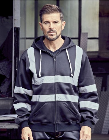 YOK-HVK07-Hi-Vis Zip Hoodie